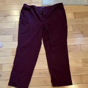 Women’s Burgundy Pants